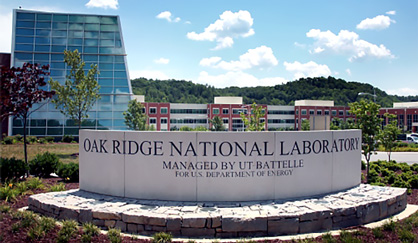 Front view of Oak Ridge National Laboratory